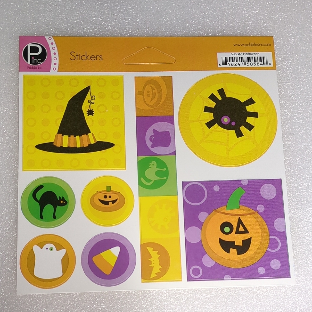 ❤️3/$10❤️Pebbles Halloween Sticker Set